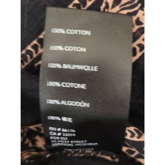 Free People Floral Peplum Blouse Ruffled Sleeves Size XS TP Black Tan - Picture 3 of 5